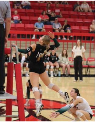 The Canton Eaglettes defeated Cumberland Academy Oct. 3 with the final scores of 25-16, 25-13, 25-23. Courtesy photo