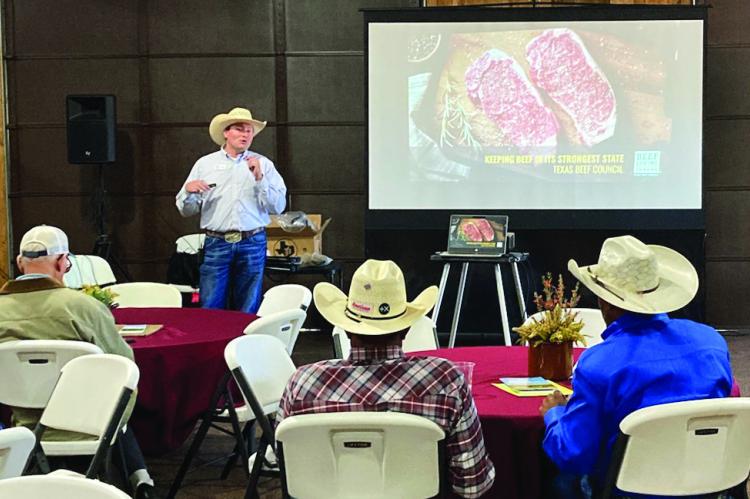 Kaleb McLarin of the Texas Beef Council