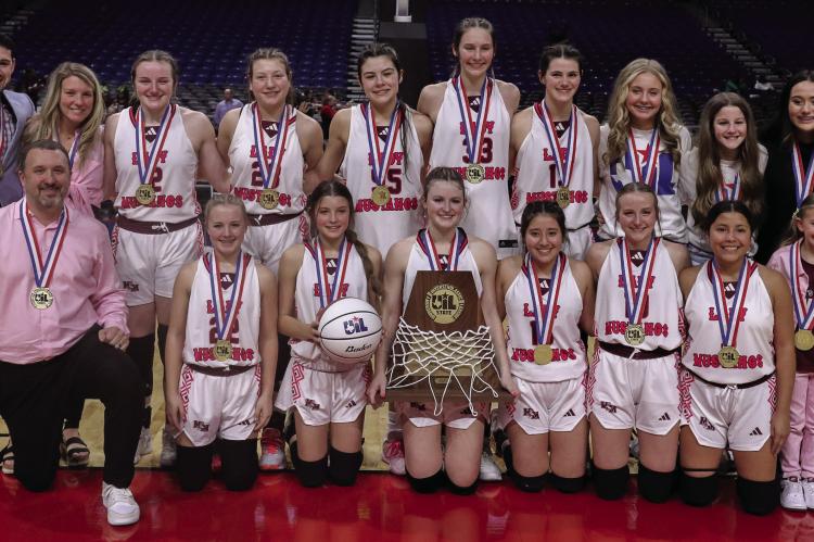 The Martins Mill Lady Mustangs captured their seventh state championship since 2006 as they defeated Nocona, 44-42, March 2 at The Alamodome in San Antonio to win the Class 2A Girls’ State Basketball Championship. Martins Mill made its 15th state tournament appearance in the last 17 seasons. Additional photos on 5B. Photo by Shaun Parker