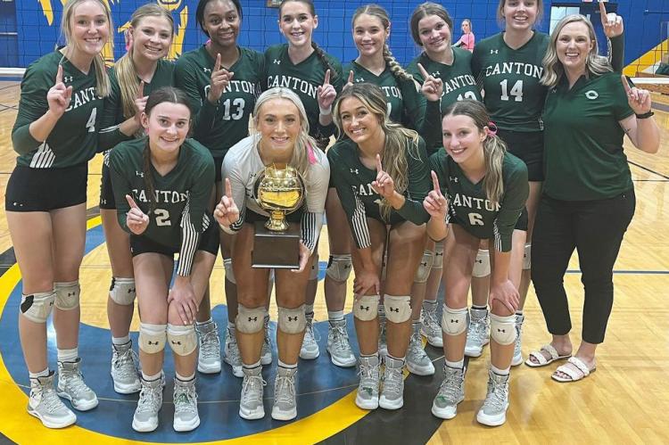 The Canton Eaglettes hit new highs during the 2022 regular season, claiming the program’s first-ever perfect run to a district championship. Canton is scheduled to open its playoff run against Paris. Courtesy photo
