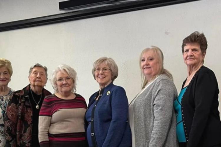 Those who attended the Colonial Dames meeting were JoAnn Bowman, Sandra Conley, Lana Filgo, Ruth Shelton, Becky Rosson, K. Jenschke, Cindy Cooper, Jane Johnson, Sherrie Archer, Benja Mize, Wenonah Wilson, and Carrie Anne Woolverton. Courtesy photo