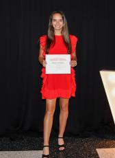 Maddy Medcalf was one of two athletes named as the winner of the ‘Jerry Percifield Scholarship Award’ May 13 during the annual Van All-Sports Banquet held in the Van High School Cafetorium.