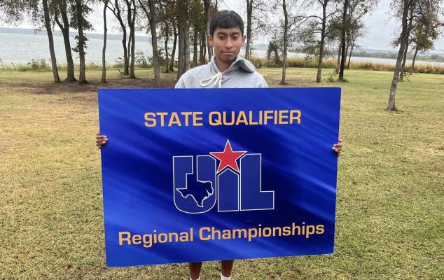 Isaiah Colorado of Van placed 13th overall with a time of 17:14.56 at the Class 4A Region II Meet Oct. 24 to qualify for this year’s Class 4A State Cross Country Meet in Round Rock Nov. 4. Courtesy photo