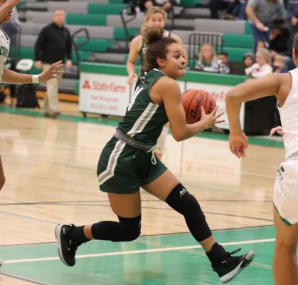 Amari Welch and the Canton Eaglettes will hit the most important stretch of their season this week with the start of District 14-4A play Jan. 7. Photo by Lianna Reid