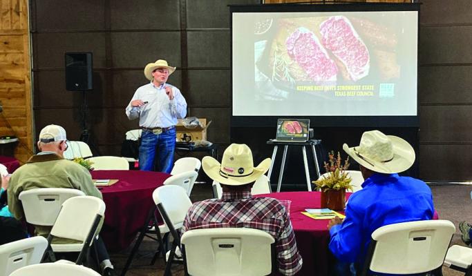 Kaleb McLarin of the Texas Beef Council