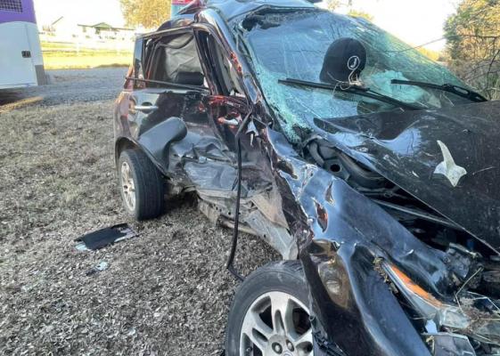 A two-vehicle wreck occurred near Van Jan. 12 Courtesy photos
