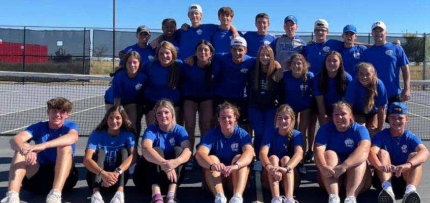 The Wills Point Tiger tennis tournament punched its ticket to the Regional Tennis Tournament in Arlington Oct. 21-22 with a 10-9 team win over the rival Kaufman Lions. Courtesy photo