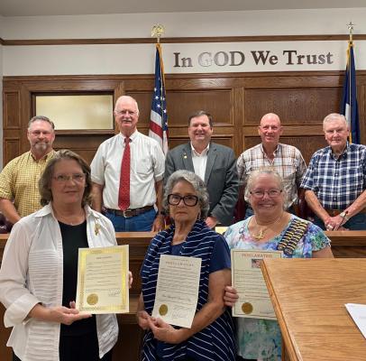 Three proclamations were approved by the VZC Commissioners Court, including John Meeks Day, Constitution Week and Star Spangled Banner Day. Courtesy photo