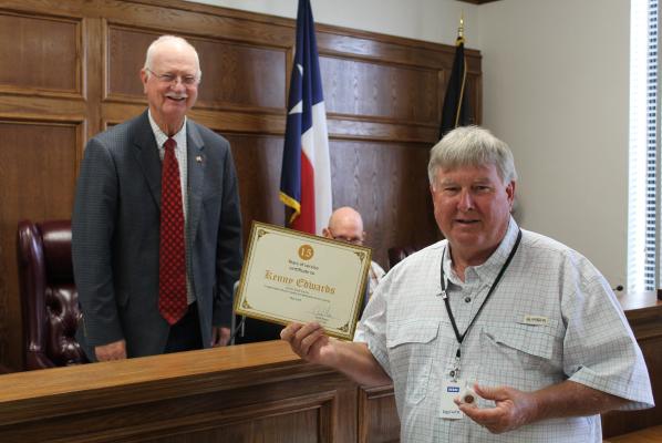 County treasurer recognized by commissioners