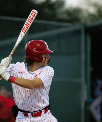 Ross Hendricks provided the lone run for Van in their tiebreaker matchup against Brownsboro last week, going 1/3 with a solo home run. Photo by Liz Hinch