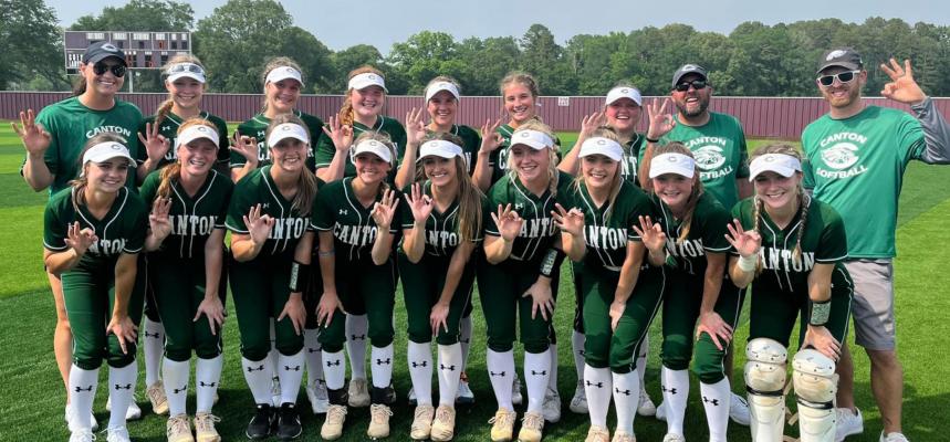 The Canton Eaglettes punched their ticket to the Regional Quarterfinals with two one-run victories over Gilmer last week. Canton will now take on District 16-4A champions Bullard. Courtesy photo