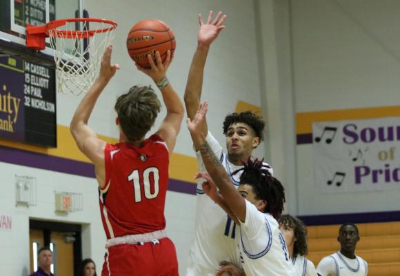 The Wills Point Tigers put together a suffocating defensive effort against longtime rival Van Dec. 3 on their way to a 68-32 win at the Jack Shellnutt Invitational Tournament in Edgewood. Photo by Liz Hinch