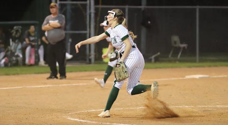 Jaycee Bullard finished a spectacular week with nine innings pitched, allowing just one run, while striking out eight. Photo by Lianna Reid