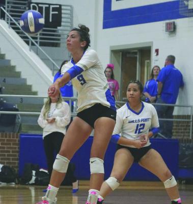 Kristyn Dunn capped her high school volleyball career by being named a First Team All-District performer on the court and an Academic All-State honoree off the court. Photo by David Kapitan