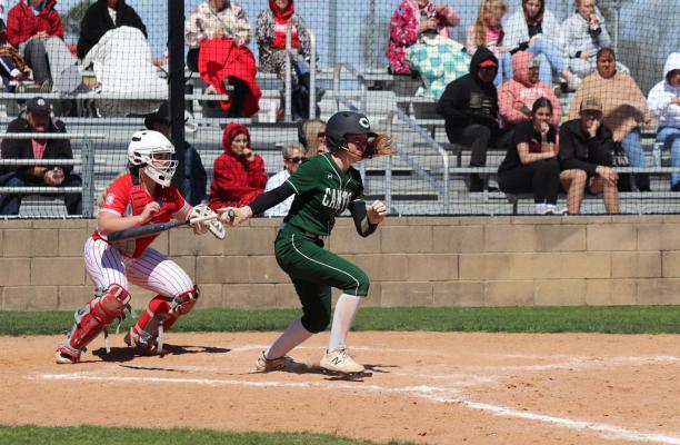 The Canton offense hammered out 16 hits during the team’s district opening win over Van March 18. The Eaglettes will look to keep their momentum going during the weeks ahead with road games in Wills Point, Athens and Mabank. Photo by Lianna Reid