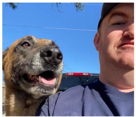 K9 Figo and his handler, Officer Foster