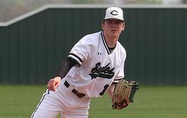 Canton’s Nathan Parker kept Grand Saline’s potent offense at bay March 28, allowing just four hits and no earned runs in a 6-0 shutout win for the Eagles. Photo by Lianna Reid
