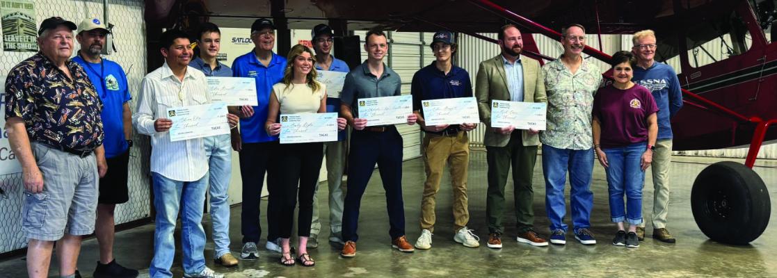Scholarship winners were recognized May 16 during the third annual Tailwind Air Park Community Aviation Scholarship Award Ceremony. Seven aspiring aviation professionals were awarded scholarships to help pursue their career goals. Courtesy photo