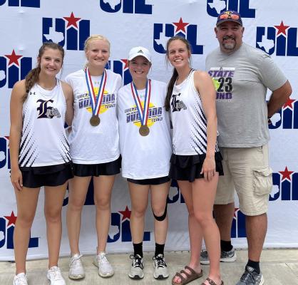 The Edgewood tennis program would cap its 2023 spring season with two teams, Gracie Cates and Trinity Hale and Brooklyn McPherson and Ella Tyner, competing at the Class 3A State Toruanment April 25. Courtesy photo