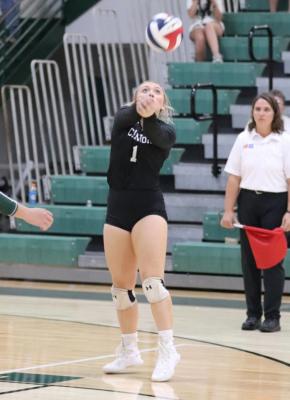 Maddie Wilson and the Canton Eaglettes assured themselves of a top-three finish in this year’s District 14-4A race with wins over both Athens and Wills Point last week. Photo by Lianna Reid