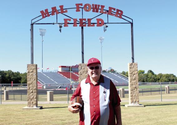 Van Zandt News Editor/Sports Correspondent David Barber will be reaching a career milestone Friday, Oct. 31 when he covers his 500th Van Vandal varsity football game. Barber began covering the team as a broadcaster for KMOO radio in Mineola in 1981 before joining the News in 1982. He is in his 44th year overall covering the team, including the last 43 seasons with the News. Photo by Susan Harris