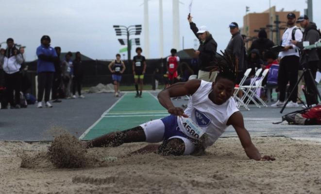 Joseph Rolland will be representing Wills Point High School in the upcoming Class 4A State Track Meet next month as he finished in first place at the Regional Track Meet recently in the Triple Jump with a mark of 47-4. Rolland also finished eighth in the Long Jump at the regional meet with a mark of 20-10.75. Photo by Regina DeDominici