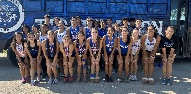 The Wills Point varsity boys’ and girls’ cross-country teams recently qualified for the regional meet scheduled for Monday, Oct. 21 in Grand Prairie. The varsity girls finished in first place in the district meet held in Wills Point Oct. 7 while the varsity boys placed third in their division. Catherine Dixon was the individual district champion in the girls’ 3200-meter run. Courtesy photo