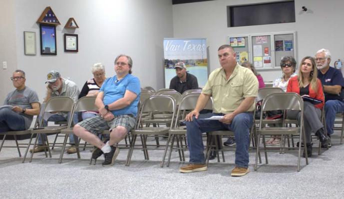 Those in attendance at the regular monthly meeting of the Van City Council March 13 received some unexpected news following a closed executive session when it was announced that Van City Manager Mark Campbell had resigned after nearly three months on the job. No explanation was given for Campbell’s departure. Photo by Susan Harris