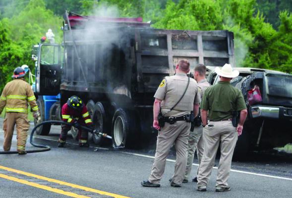 A two-vehicle accident on south State Highway 19 near Canton early May 9 resulted in a fatality and one injury, according to The County Eagle. Firemen from the South Van Zandt Fire Department were among the units that responded to the scene. The accident was being investigated by the Texas Department of Public Safety. No other information was available at press time. Courtesy photo