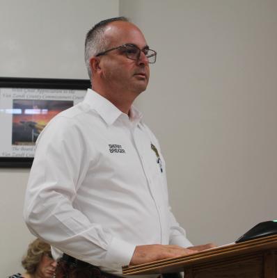 Van Zandt County Sheriff Kevin Bridger requested approval to purchase two in-car camera systems for the VZC Sheriff’s Department vehicles during the regular meeting of the VZC Commissioners Court May 7. The commissioners’ court agreed to the purchase totaling $6,750.00 which will be paid out of contingency funds. Photo by David Barber