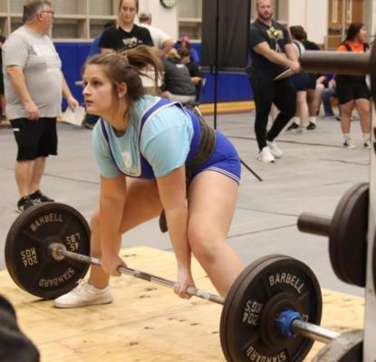 The Wills Point powerlifting program hosted schools from all across East Texas last week for the annual Tiger and Lady Tiger Invitationals. Wills Point finished as runners-up in the varsity boys event and third place finishers in the varsity girls event. Photo courtesy of WPHS Yearbook staff