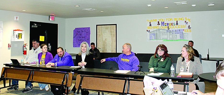 Members of the Edgewood School Board were recognized for their contributions to the school district during School Board Recognition Month that was celebrated during the board’s regular monthly meeting Jan. 19. Photos by Susan Harris