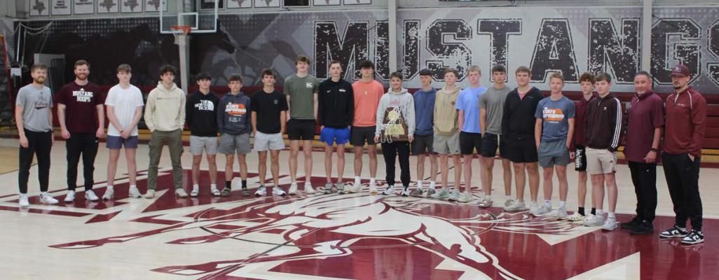 For the first time since winning the Class 2A, Division 2, boys’ state basketball title March 6, members of the Martins Mill Mustang basketball team were back on campus March 18 to share memories of their memorable 36-1 season. It was the first boys’ basketball state title for Martins Mill since 1949 as they will be seeking back-to-back state titles next season like the Lady Mustangs accomplished this season. Photo by David Barber
