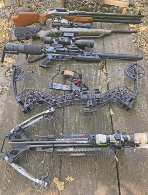 Some of the tools of the trade Luke used in the field. Learning about new ways to hunt is rewarding and can often put the ‘spark’ back into the sport. Photo by Luke Clayton