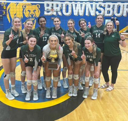 The Canton Eaglettes hit new highs during the 2022 regular season, claiming the program’s first-ever perfect run to a district championship. Canton is scheduled to open its playoff run against Paris. Courtesy photo