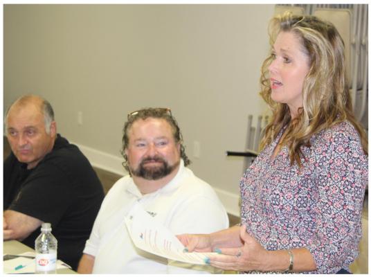 City of Van Economic Development Corporation (EDC) Director Tammy Weidman was the first of two guest speakers June 7 during the Van Area Chamber of Commerce Quarterly Luncheon downtown at The Movie House. Photo by David Barber