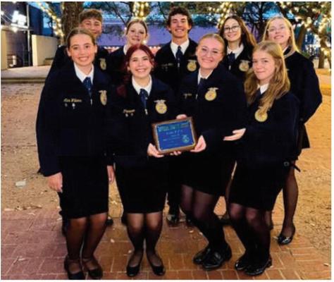 The Van FFA received their Gold Ranked National Chapter Award recently during the 98th Texas FFA Convention. The chapter qualified for the National Level and they will be ranked at a later date. The Van FFA is ranked among the Top 25 chapters in the entire State of Texas. Courtesy photo