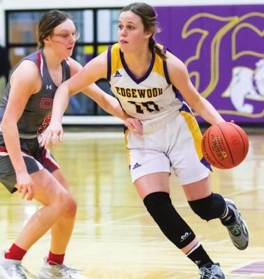 Ella Tyner and the Edgewood Lady Dogs moved two steps closer towards a second consecutive undefeated district campaign last week, registering wins over both Paris Chisum and Lone Oak. Photo by Dusty Goodwin