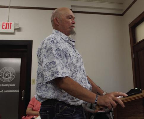 Tommy Forgue was introduced as the new Van Zandt County Veterans Service Officer by the VZC Commissioners Court May 21 during its regular meeting. Photo by David Barber