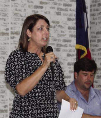 Texas District 2 State Representative Jill Dutton was among those who spoke July 25. Photo by David Barber