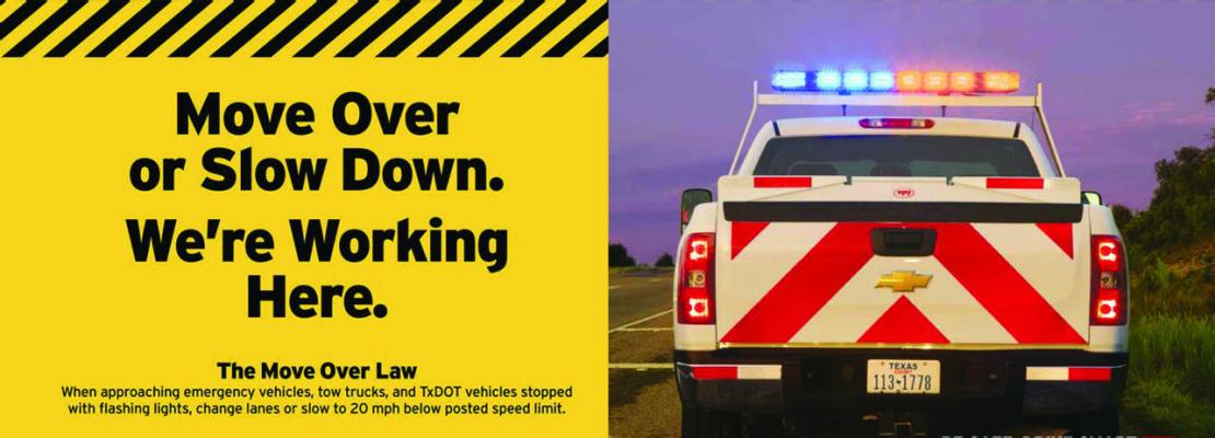 TxDOT warns drivers to ‘Move Over or Slow Down’