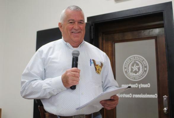 Van Zandt County Sheriff Joe Carter updated the VZC Commissioners Court during its July 12 meeting on the current staffing issues at the VZC Jail. No action was taken by the commissioners’ court following Carter’s presentation. Photo by David Barber