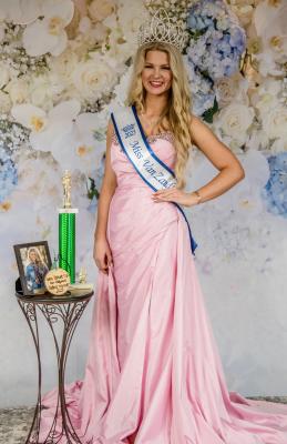 Brooklynn Peoples, daughter of Cassie and Josh Peoples, was crowned as the 2025 Miss Van Zandt County March 29 during the 67th Annual VZC Fair and Rodeo at the VZC Fairgrounds in Canton. She also placed first in the Talent, Party Dress, and Photogenic categories. The events at the fair and rodeo continued through April 5. Photo by Faith Caughron