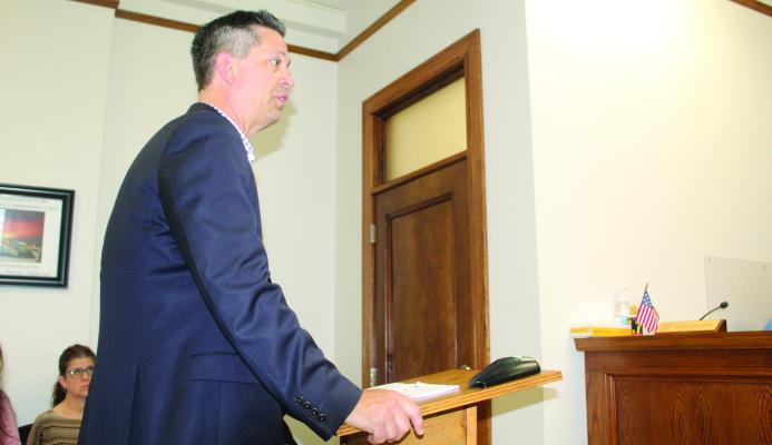 John Manning of Patillo, Brown, &amp; Hill LLP of Waco delivered the audit report for the fiscal year ending September 30, 2024, during the regular meeting of the Van Zandt County Commissioners’ Court July 30. Following Manning’s presentation, the commissioners’ court unanimously approved the report. Photo by David Barber