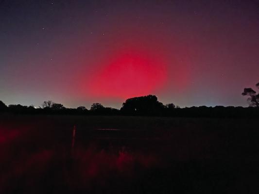 This photo of the Northern Lights was taken near the Martins Mill area. Photo by Tim Ball