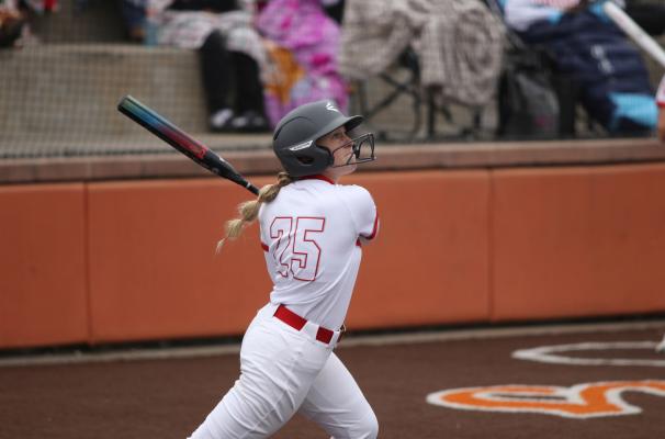 Averi Crouch went 2/4 with two runs scored during Van’s 9-0 win over the Athens Lady Hornets April 4. Photo by Liz Hinch