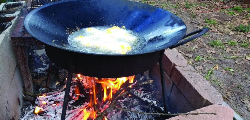 For a fish eater, nothing tastes better than fresh fillets fresh out of the water and fried over a cook fire. Photo by Luke Clayton