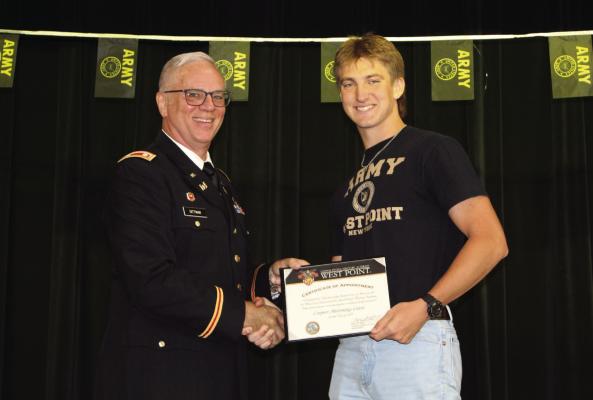 EHS graduating senior Cooper Cates receives appointment to West Point