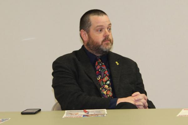 Van Zandt County Court at Law Judge Josh Wintters was the guest speaker Dec. 7 at the Van Area Chamber of Commerce Quarterly Business Luncheon. Photo by David Barber