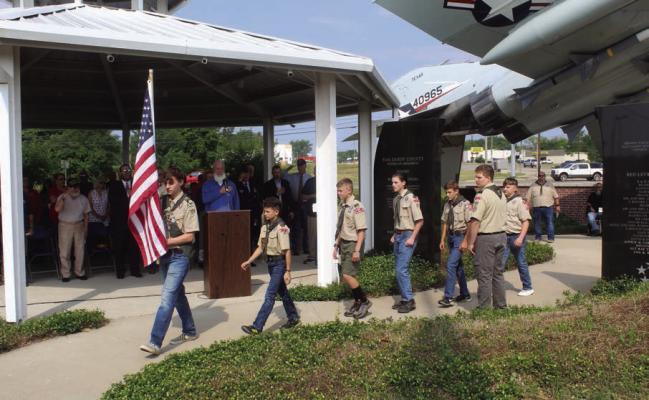 A large crowd made its way to the Van Zandt County Veterans Memorial in Canton May 29, paying tribute to those who made the ultimate sacrifice for the country’s freedoms during a special Memorial Day ceremony. Photo by David Barber